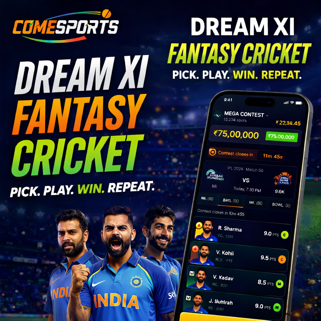 Come Cricket Team IPL and live lineup timing