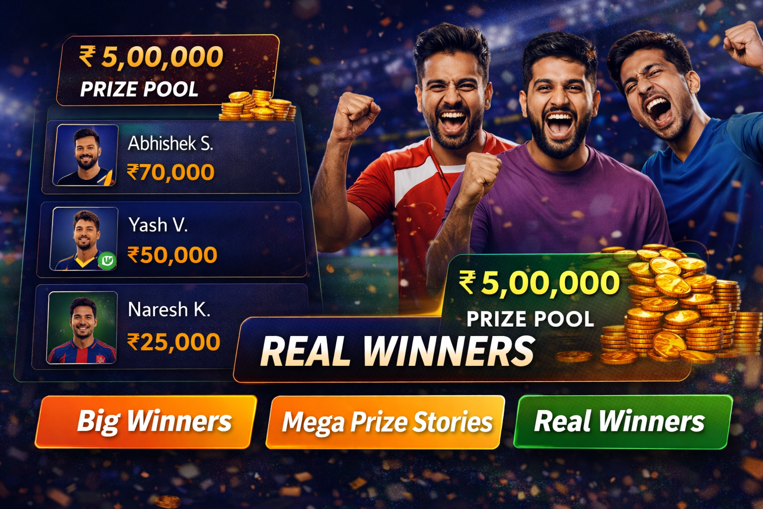 Come Cricket Team fantasy cricket result notes